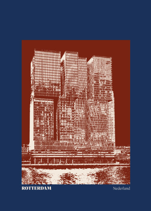 Stillorange illustratie van de Rotterdam