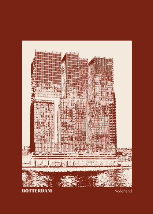Stillorange illustratie van de Rotterdam