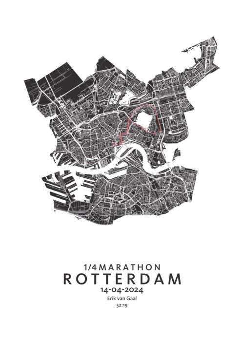 1/4 Rotterdam Marathon - 2024 Print