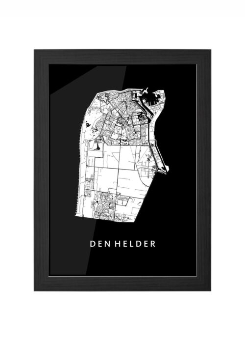 Den Helder Black Ingelijst in Zwart lijst Kopen | Kunst in Kaart