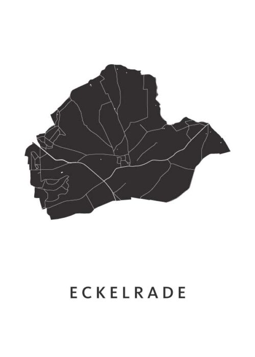 Eckelrade White Stadskaart Poster Kopen