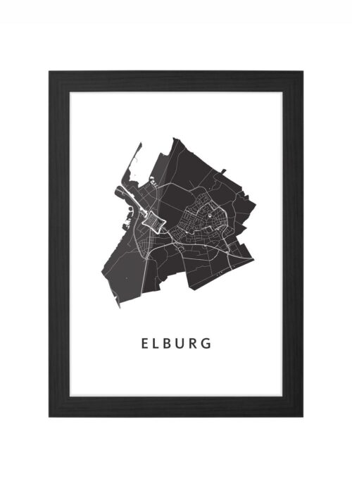 Elburg White Ingelijst in Zwart lijst Kopen | Kunst in Kaart