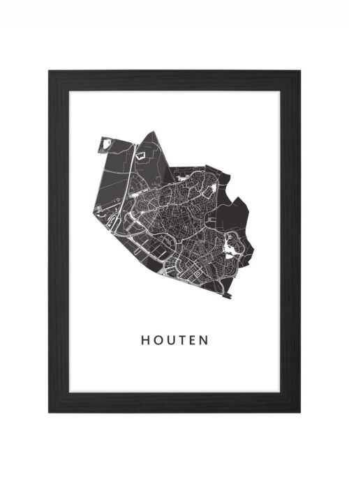 Houten White Ingelijst in Zwart lijst Kopen | Kunst in Kaart
