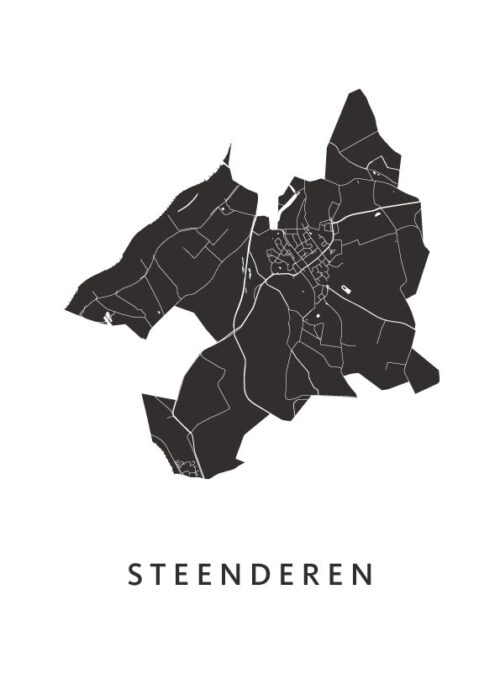 Steenderen Kaart Poster