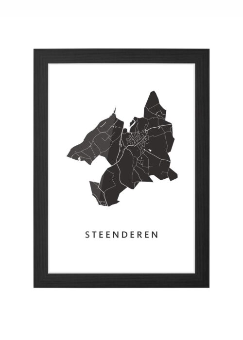 Steenderen Ingelijst in Zwart lijst Kopen | Kunst in Kaart