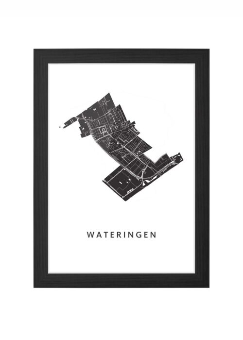 Wateringen Ingelijst in Zwart lijst Kopen | Kunst in Kaart