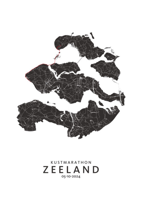 Kustmarathon Zeeland - 2024 poster print