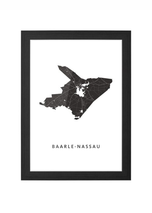 Baarle-Nassau Ingelijst in Zwart lijst Kopen | Kunst in Kaart