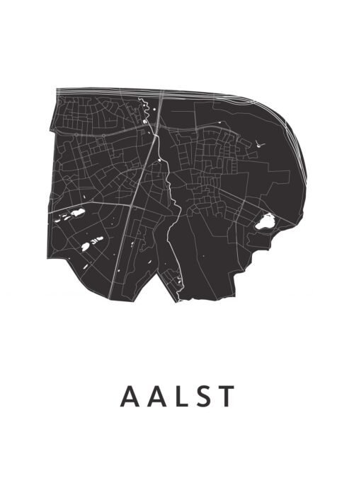 Aalst (NL) Stadskaart Poster Kopen