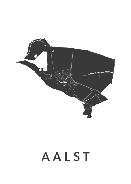 Aalst (Gelderland) Kaart Poster