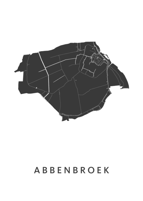 Abbenbroek Kaart Poster