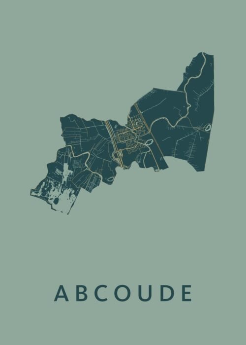 Abcoude Stadskaart poster Amazon