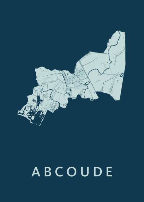 Abcoude Stadskaart poster Feldgrau