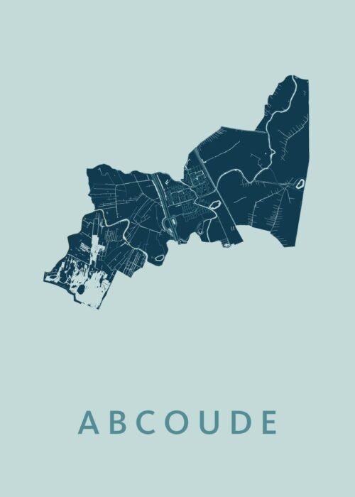 Abcoude Stadskaart poster Mint