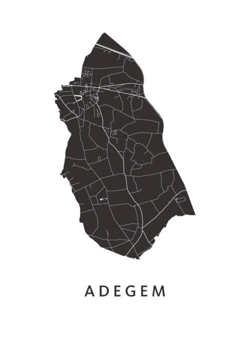 Adegem Stadskaart Poster Kopen