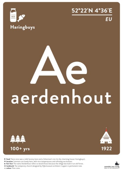 Aerdenhout — Typografie Poster