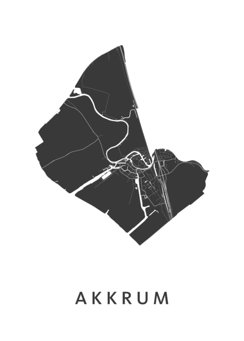 Akkrum Kaart Poster