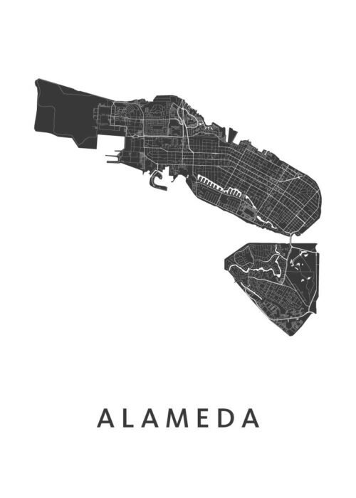 Alameda Kaart Poster