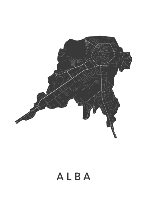 Alba Kaart Poster