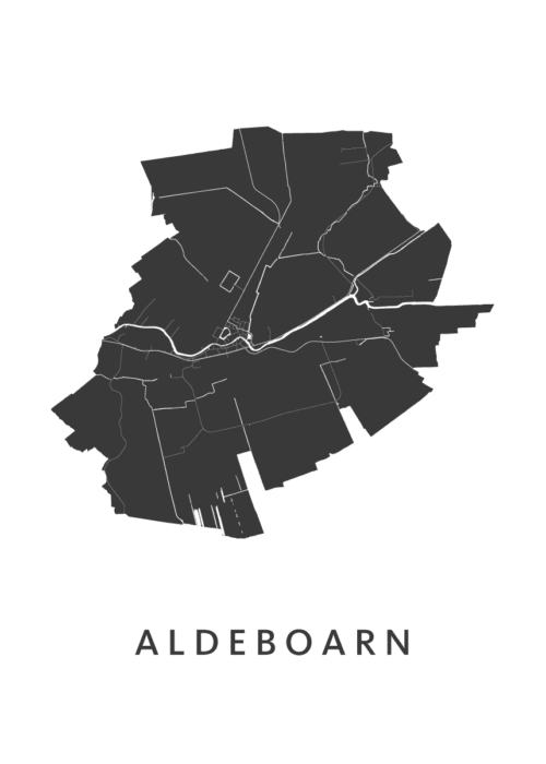 Aldeboarn Kaart Poster