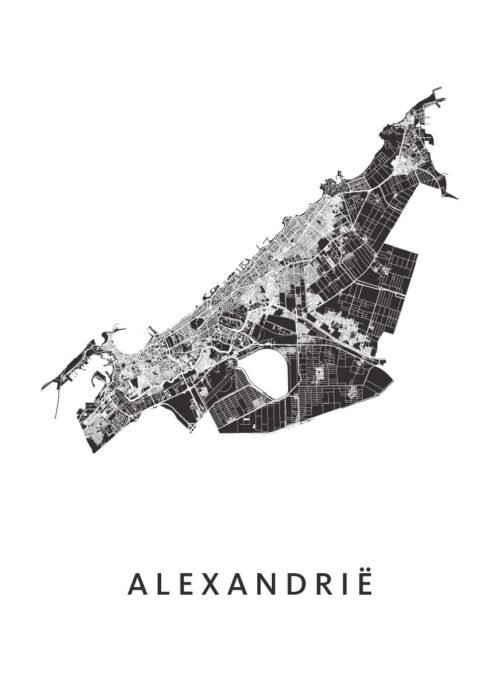 Alexandrië Kaart Poster