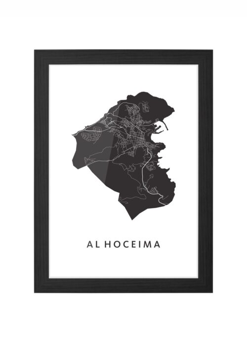 Al Hoceima Ingelijst in Zwart lijst Kopen | Kunst in Kaart