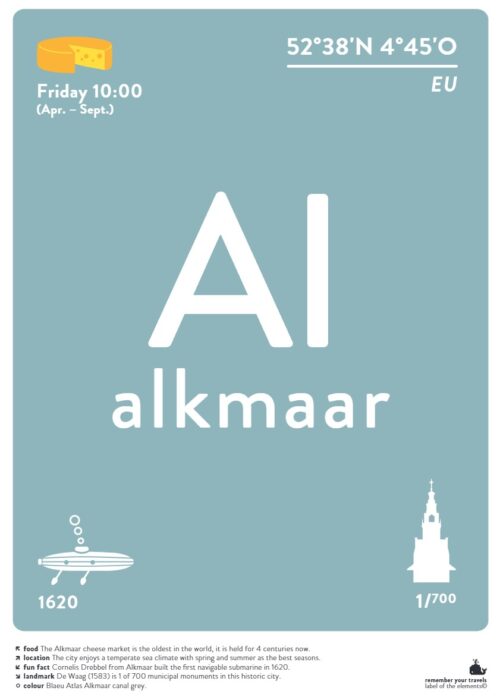 Alkmaar — Typografie Poster