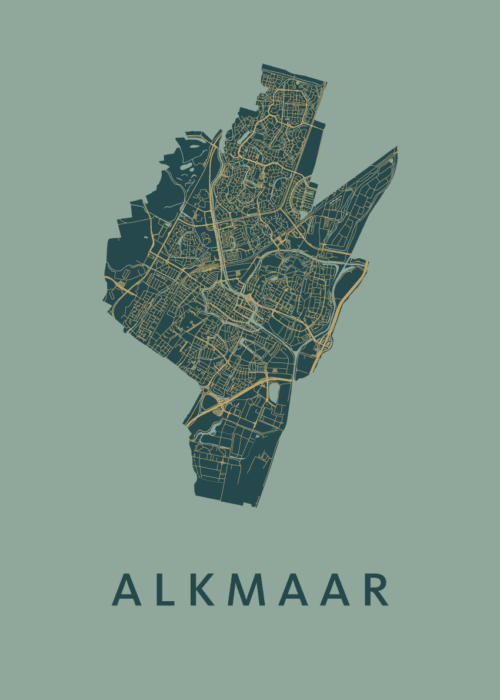 Alkmaar Stadskaart poster