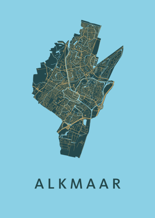 Alkmaar Stadskaart poster
