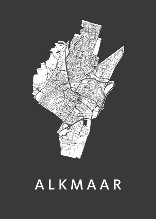 Alkmaar Stadskaart poster