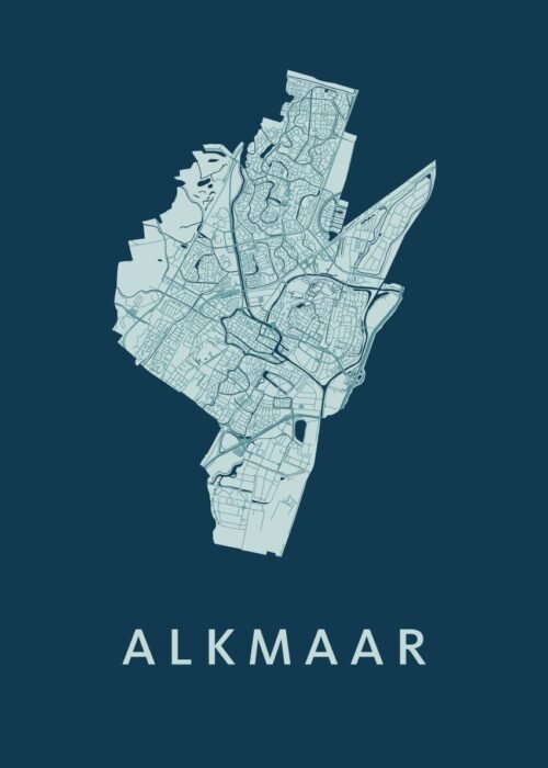 Alkmaar Stadskaart poster