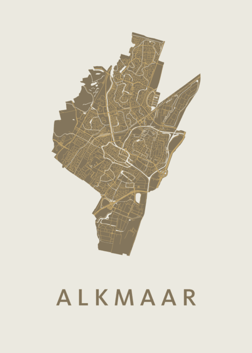 Alkmaar Stadskaart poster