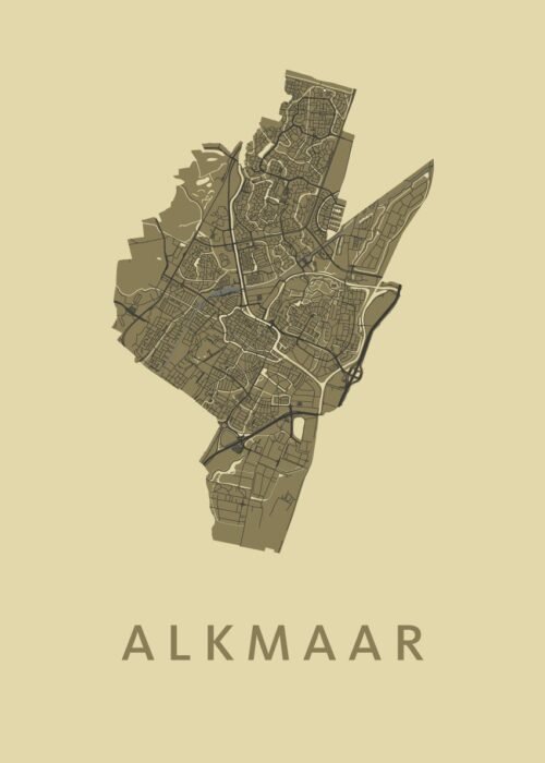 Alkmaar Stadskaart poster