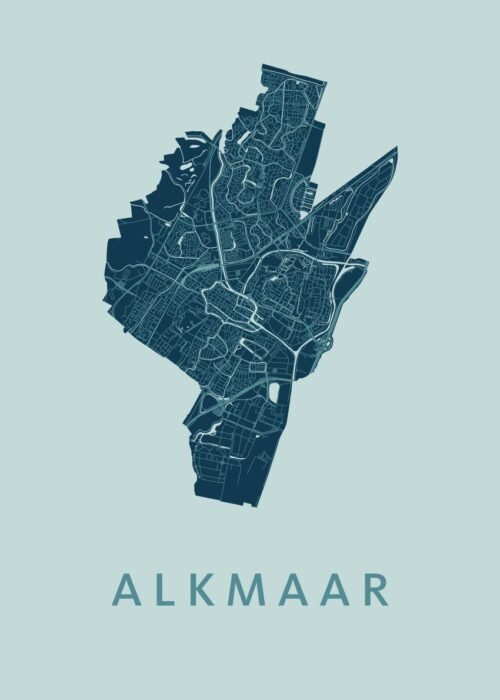 Alkmaar Stadskaart poster
