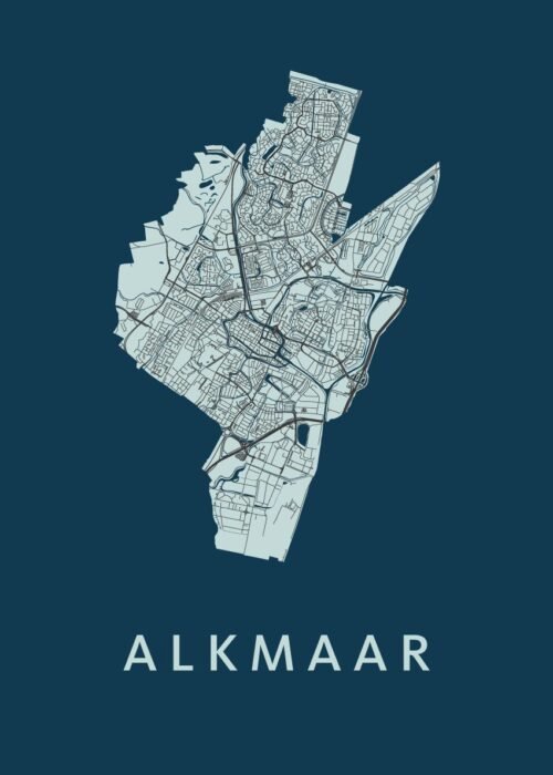 Alkmaar Stadskaart poster