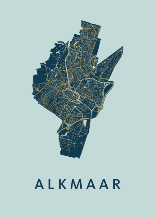 Alkmaar Stadskaart poster
