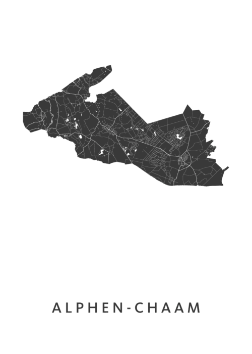 Alphen-Chaam Kaart Poster