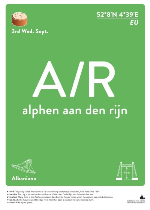Alphen aan den Rijn — Typografie Poster