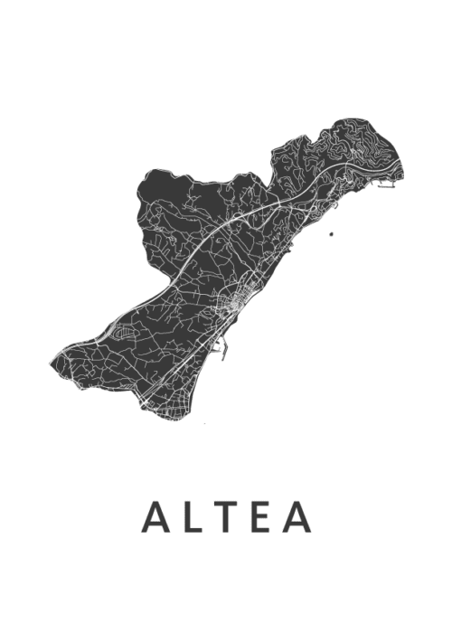 Altea Kaart Poster