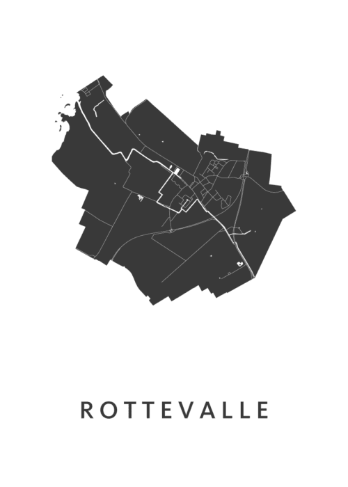 Rottevalle Stadskaart Poster Kopen
