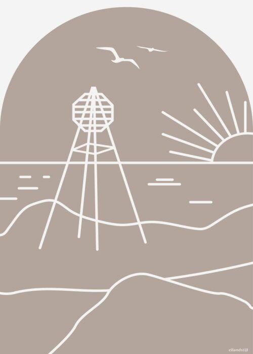 Baken Ameland — Icoon Print