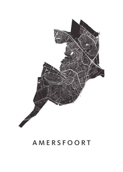 Amersfoort stadskaart poster White