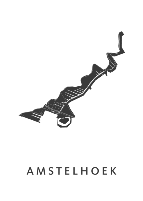 Amstelhoek Kaart Poster