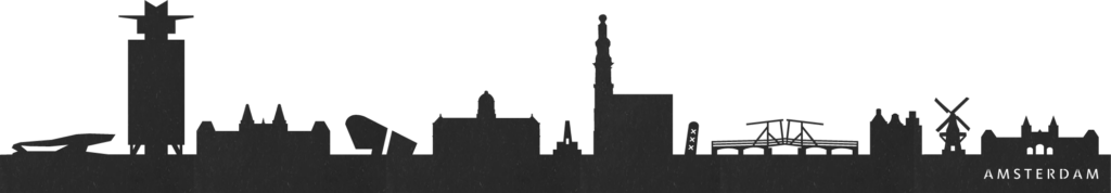 Amsterdam zwarte skyline