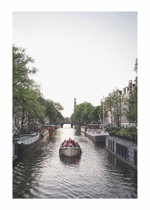 Amsterdamse grachten stadsfotografie poster