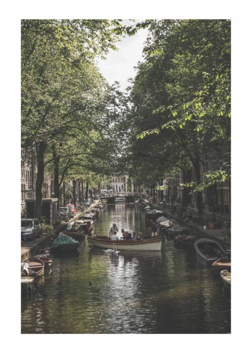 Amsterdamse grachten stadsfotografie poster