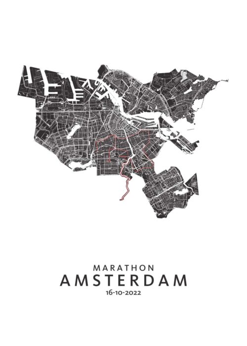 Amsterdam Marathon 2022 poster