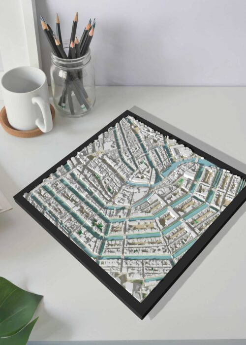 3D Stadskaart - Amsterdam Bioplastic