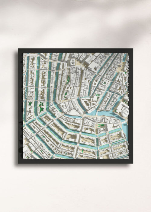 3D Stadskaart - Amsterdam Bioplastic