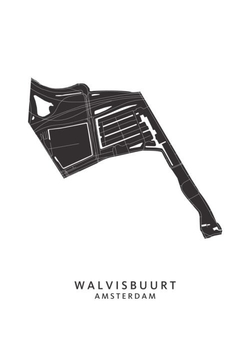 Amsterdam Walvisbuurt Poster poster